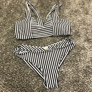 Cupshe Black & White Bikini